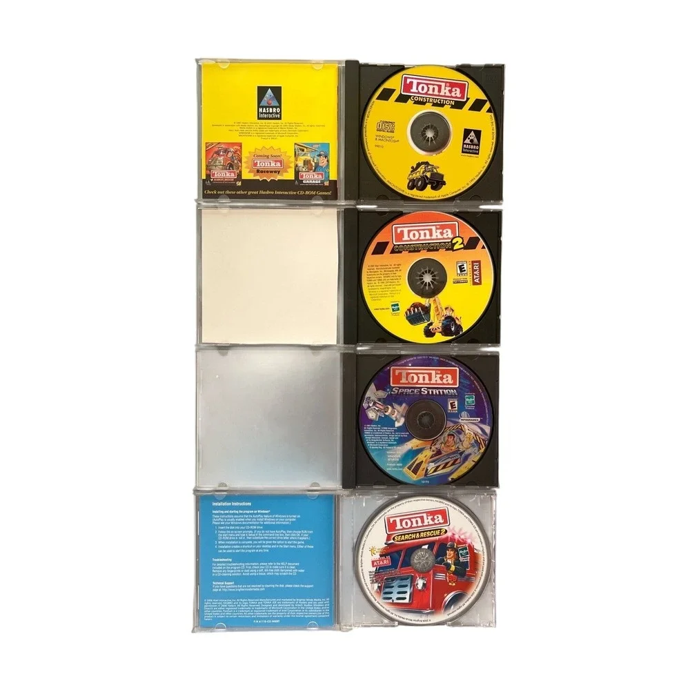 Tonka Construction Space Station Search & Rescue 2 PC CD-ROM Game Lot